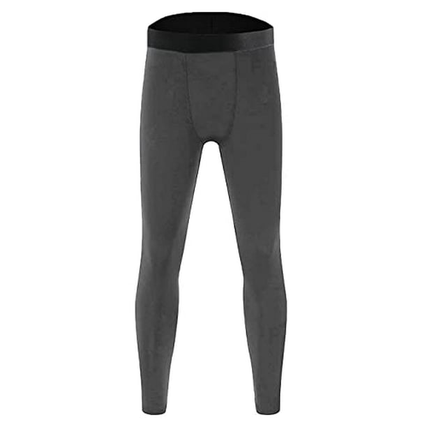 BUYKUD Youth Boys Compression Base Layer Sports Tights Leggings 